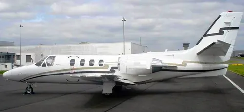 Cabina del Cessna Citation CJ1 de Aeroenlaces